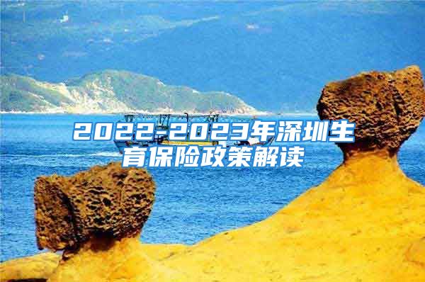 2022-2023年深圳生育保險政策解讀