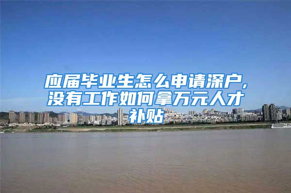 應(yīng)屆畢業(yè)生怎么申請(qǐng)深戶,沒有工作如何拿萬(wàn)元人才補(bǔ)貼