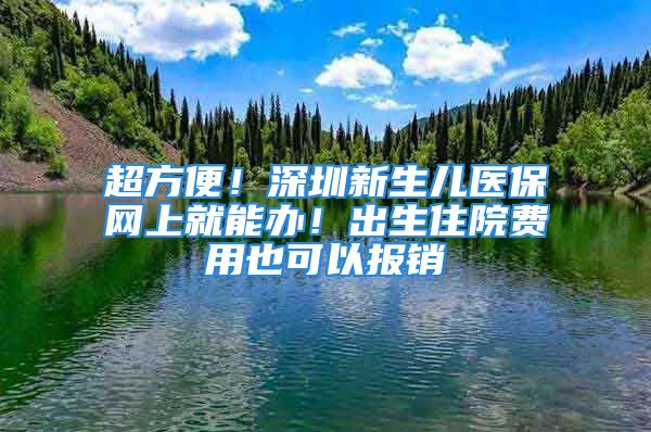 超方便！深圳新生兒醫(yī)保網(wǎng)上就能辦！出生住院費用也可以報銷