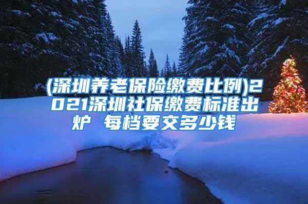 (深圳養(yǎng)老保險繳費比例)2021深圳社保繳費標準出爐 每檔要交多少錢