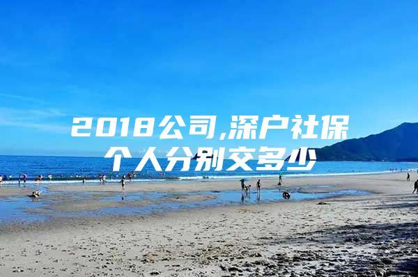 2018公司,深戶社保個人分別交多少