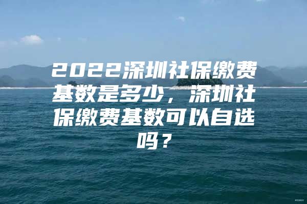 2022深圳社保繳費(fèi)基數(shù)是多少，深圳社保繳費(fèi)基數(shù)可以自選嗎？