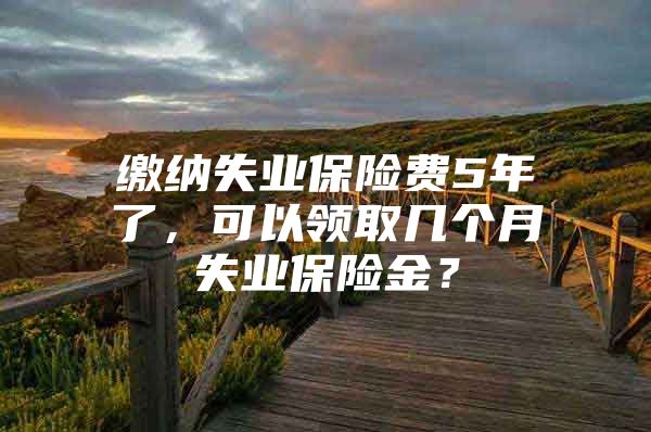 繳納失業(yè)保險費5年了，可以領取幾個月失業(yè)保險金？