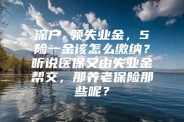 深戶 領(lǐng)失業(yè)金，5險一金該怎么繳納？聽說醫(yī)保又由失業(yè)金幫交，那養(yǎng)老保險那些呢？