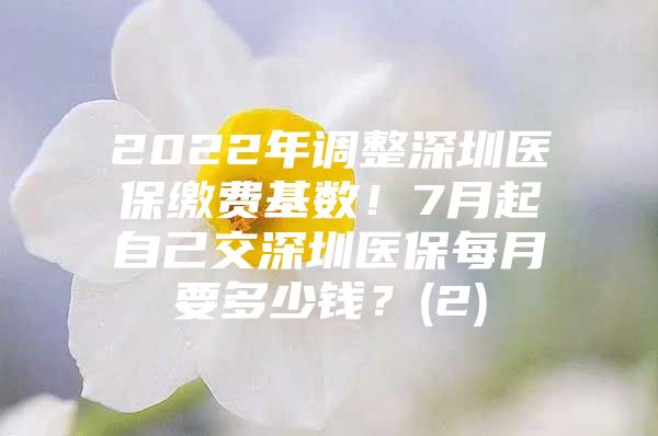 2022年調(diào)整深圳醫(yī)保繳費基數(shù)！7月起自己交深圳醫(yī)保每月要多少錢？(2)