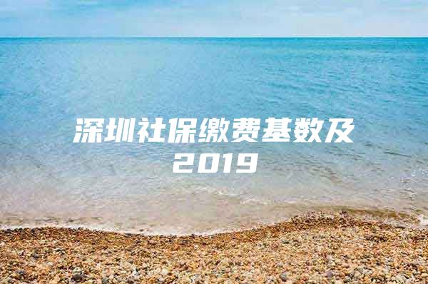 深圳社保繳費基數(shù)及2019