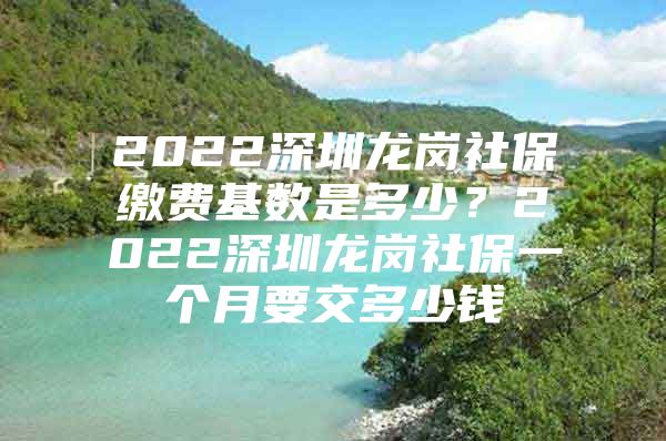 2022深圳龍崗社保繳費基數(shù)是多少？2022深圳龍崗社保一個月要交多少錢