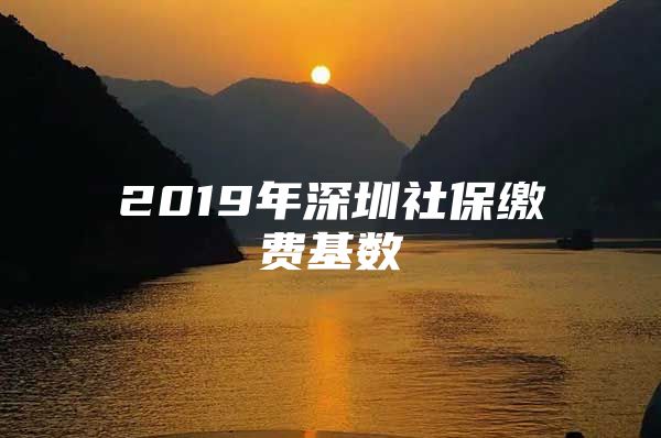 2019年深圳社保繳費(fèi)基數(shù)