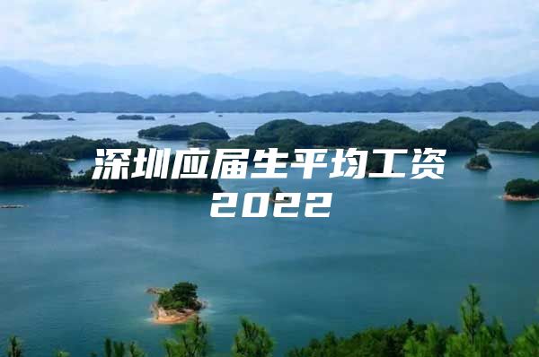 深圳應(yīng)屆生平均工資2022