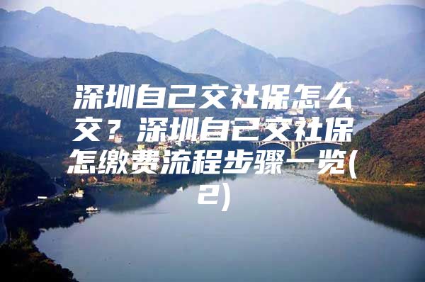 深圳自己交社保怎么交？深圳自己交社保怎繳費(fèi)流程步驟一覽(2)