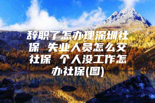 辭職了怎辦理深圳社保 失業(yè)人員怎么交社保 個人沒工作怎辦社保(圖)