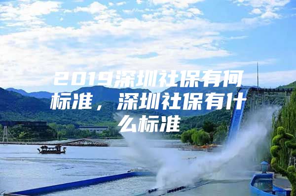 2019深圳社保有何標(biāo)準(zhǔn)，深圳社保有什么標(biāo)準(zhǔn)