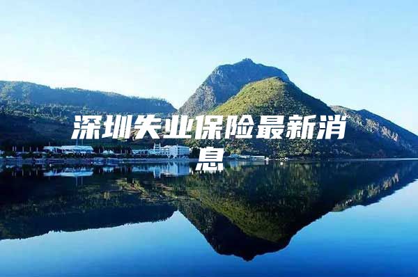 深圳失業(yè)保險最新消息