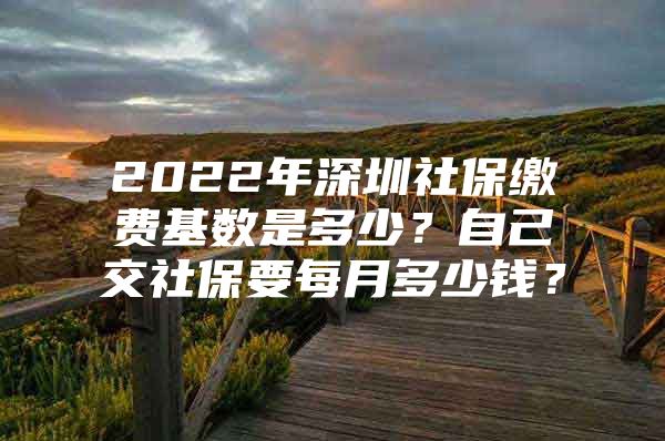 2022年深圳社保繳費基數(shù)是多少？自己交社保要每月多少錢？