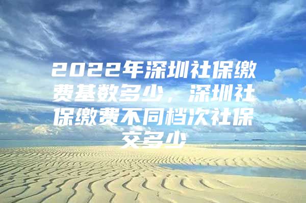 2022年深圳社保繳費(fèi)基數(shù)多少，深圳社保繳費(fèi)不同檔次社保交多少