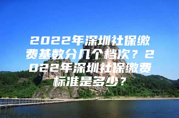 2022年深圳社保繳費(fèi)基數(shù)分幾個檔次？2022年深圳社保繳費(fèi)標(biāo)準(zhǔn)是多少？