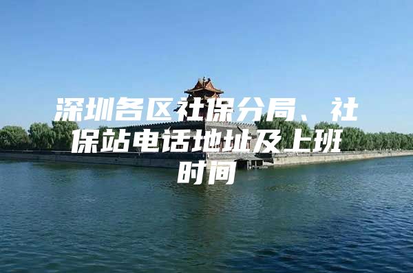 深圳各區(qū)社保分局、社保站電話地址及上班時(shí)間