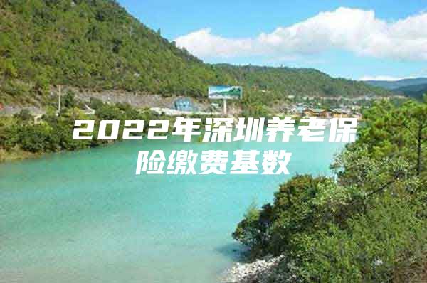 2022年深圳養(yǎng)老保險(xiǎn)繳費(fèi)基數(shù)